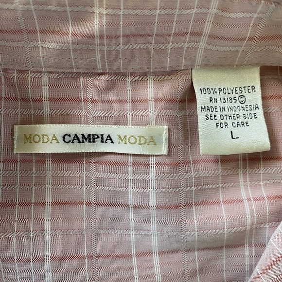 Campia Moda Short Sleeve Menta Button Up Shirt, Size: Large - Picture 7 of 8